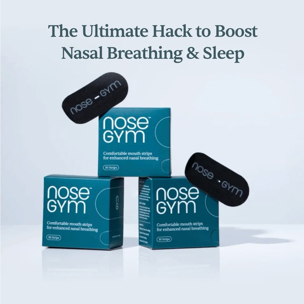 Nose Gym Mouth Tape for Better Nasal Breathing & Sleep (60 strips + tin)